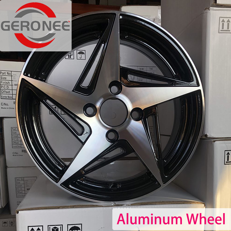 New Design Flow Formed Forming Alloy Wheels Aluminium Magnesium Rim Matt Black with Lip Machine 15*6.5 15*7 15X6.5 15X7 Et 25/32 PCD 4X100mm CB 67.1