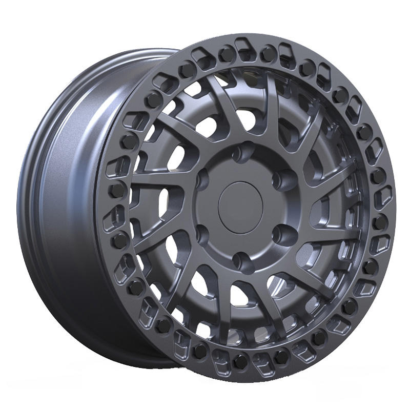 Beadlock 4X4 18-26 Gray Negative Offset Aluminum Alloy Rims Forged Wheels