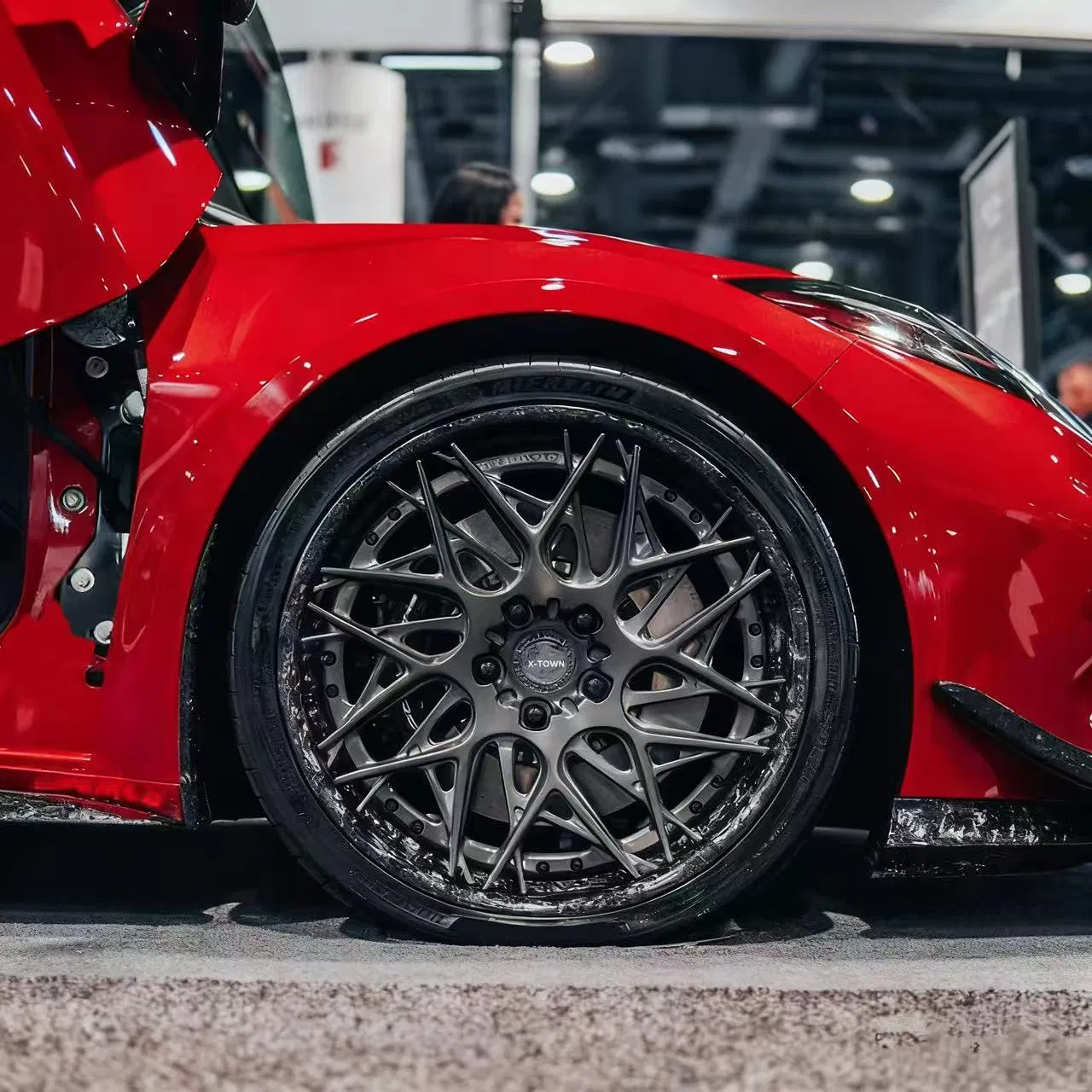 Custom OEM Deep Dish Car Carbon Fiber Wheel for BMW Adui Urus C8 Wheel Rim 18 19 21 20 22 Inch Forged Alloy 5X127 5X120 5X114.3