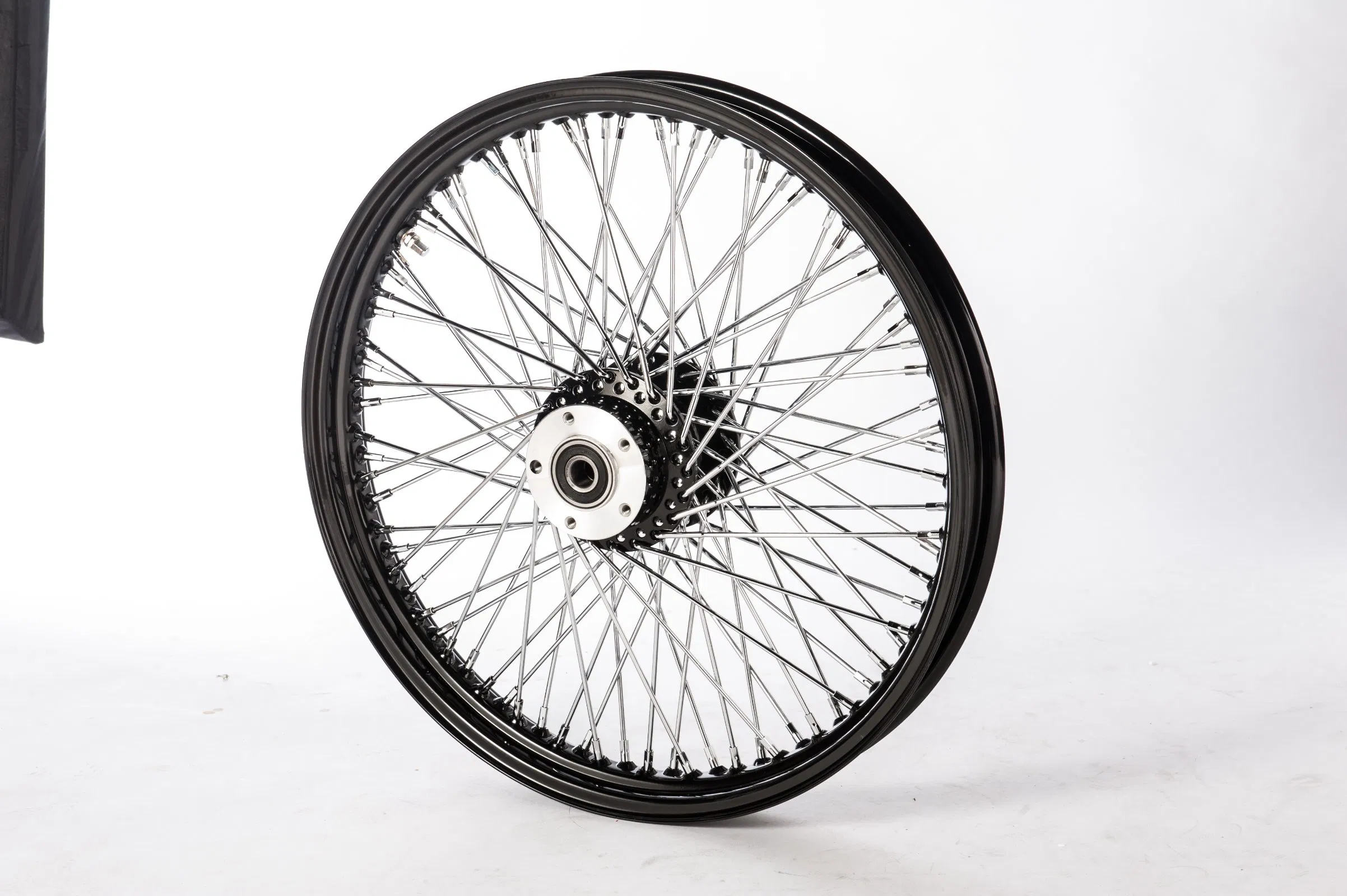 Harley&amp; Custom Bike Spoke Wheel Black