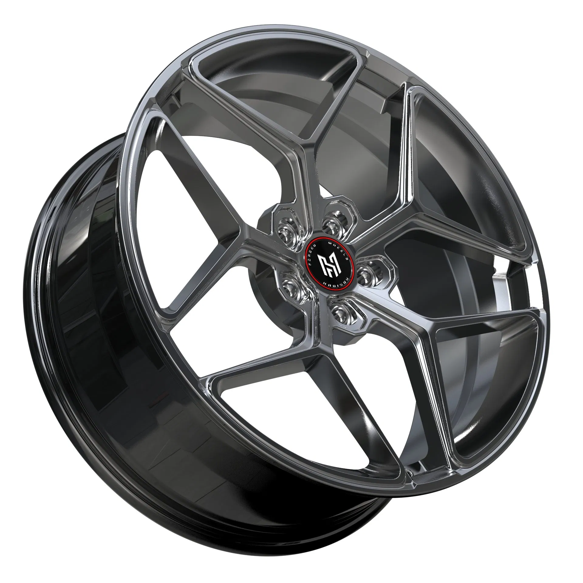 Hadison-1108 Custom 8j 8.5j 9j Forged Wheel Rim 5 Split Spoke Deep Dish 5*120 Wheels Fit for BMW E90 E92 E60 Audi A3 A4 A5 A6 W204 W205 W206