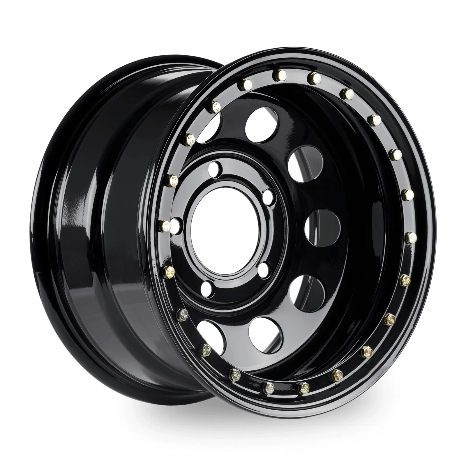Black Beadlock Steel Wheels Modular Wheel 17X9" 5X165