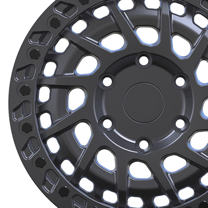 Beadlock 4X4 18-26 Gray Negative Offset Aluminum Alloy Rims Forged Wheels