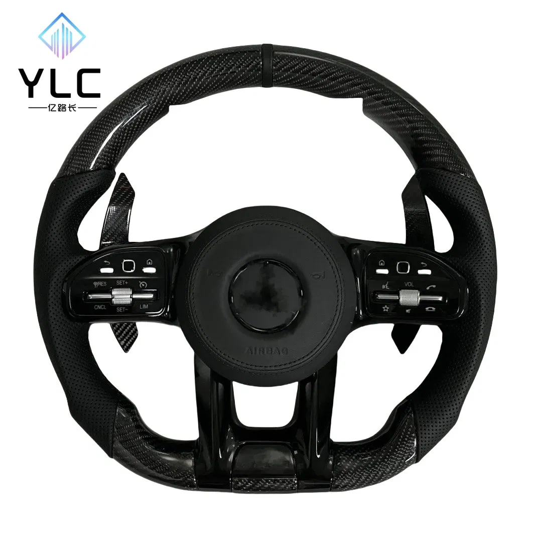Custom Amg Sports Carbon Fiber Steering Wheel Fit for Mercedes-Benz Models W212 W213 W205 W247 W463 W253 W166 W204