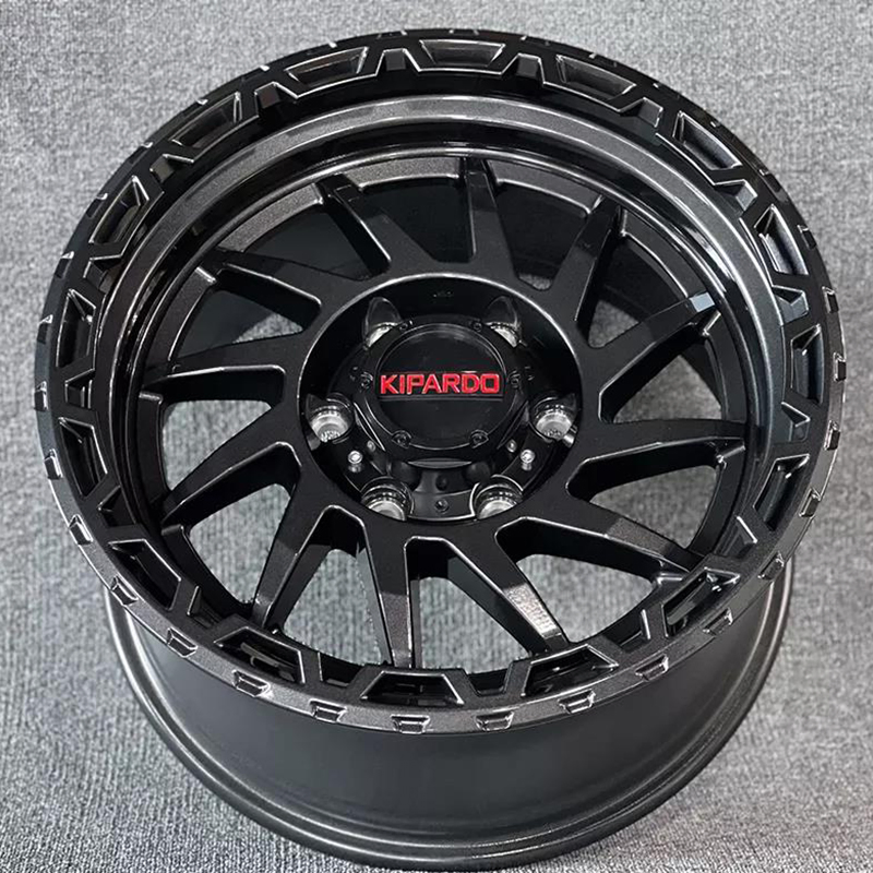 Kipardo 17X9 6X139.7 5X127 17 Inch Newes Design Load Rating 1250kgs Flow Forming Wheels 4X4 off-Road Truck Alloy Wheels