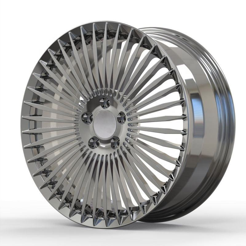 Wheel OEM 19X8.0 19X9.0 Multi Spoke Hyper Black 5X112 Forged Alloy Wheel for Benz Car