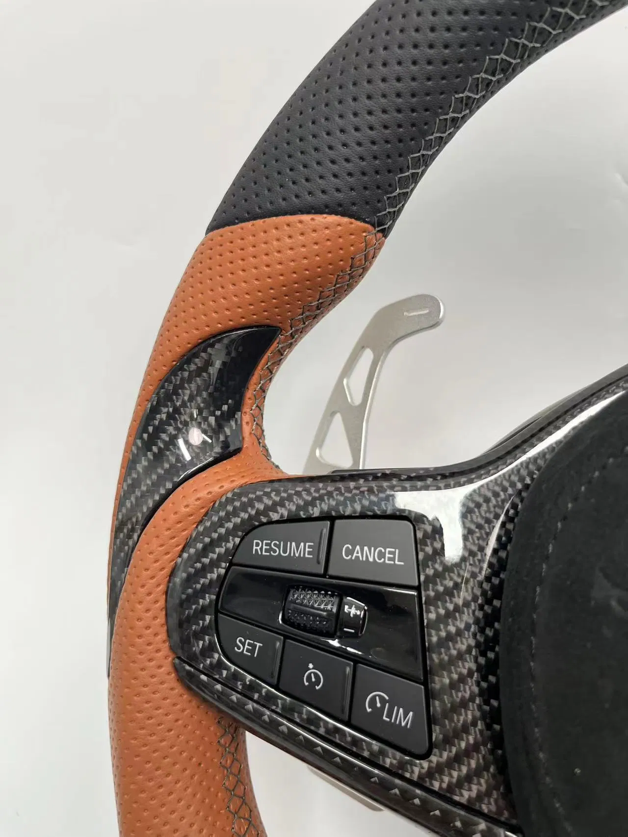 Carbon Fiber Steering Wheel Detail 1