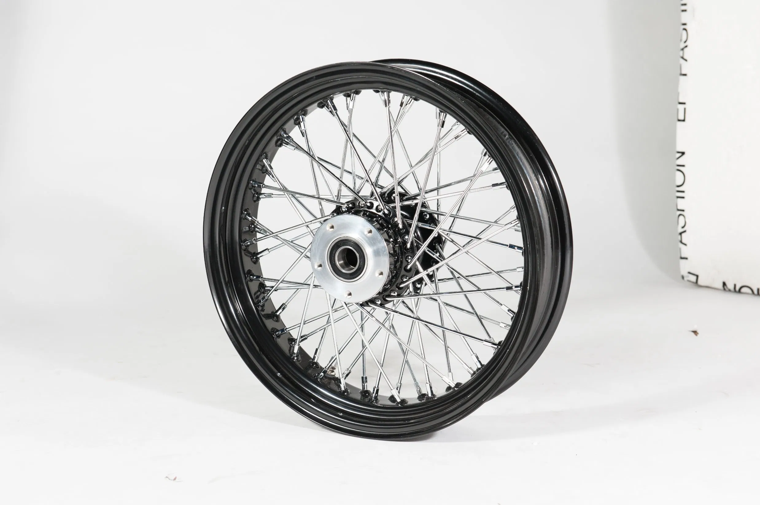 Harley&amp; Custom Bike Spoke Wheel Black