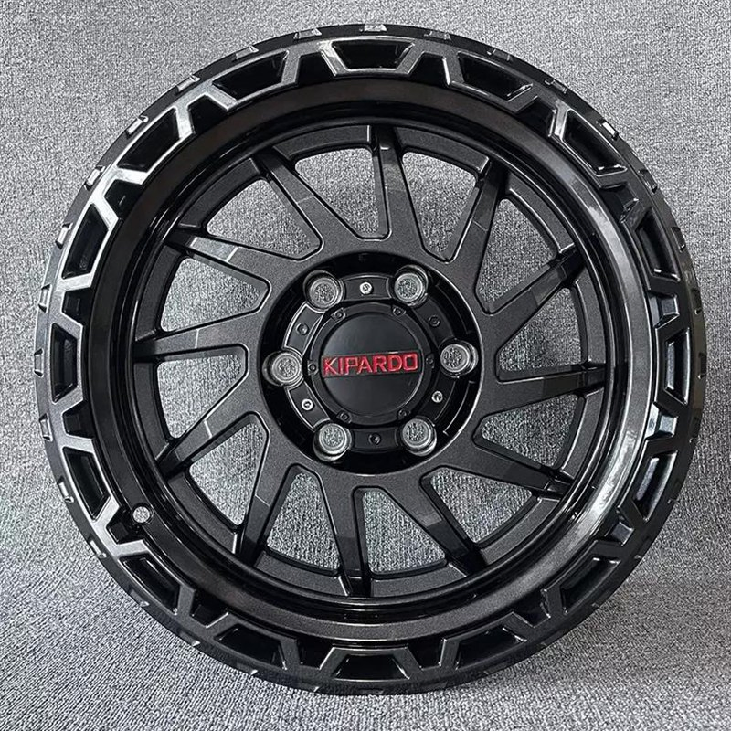 Kipardo 17X9 6X139.7 5X127 17 Inch Newes Design Load Rating 1250kgs Flow Forming Wheels 4X4 off-Road Truck Alloy Wheels