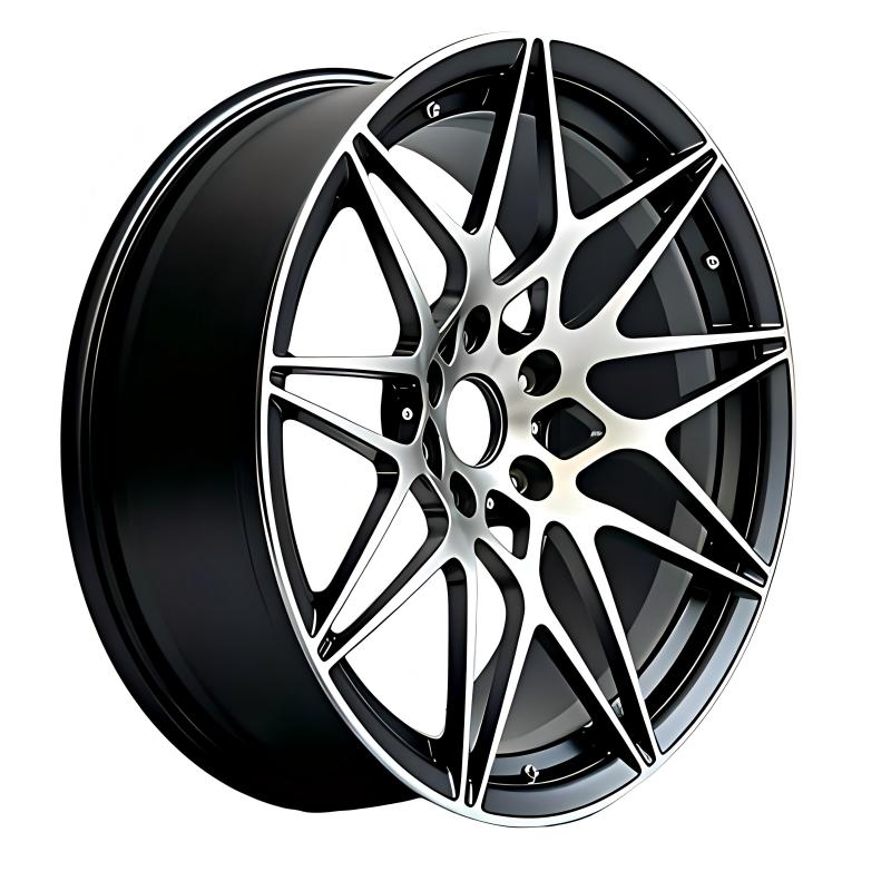 Hot Selling 5 Split Spoke Black Machined Car Alloy Wheels for BMW/Audi/VW