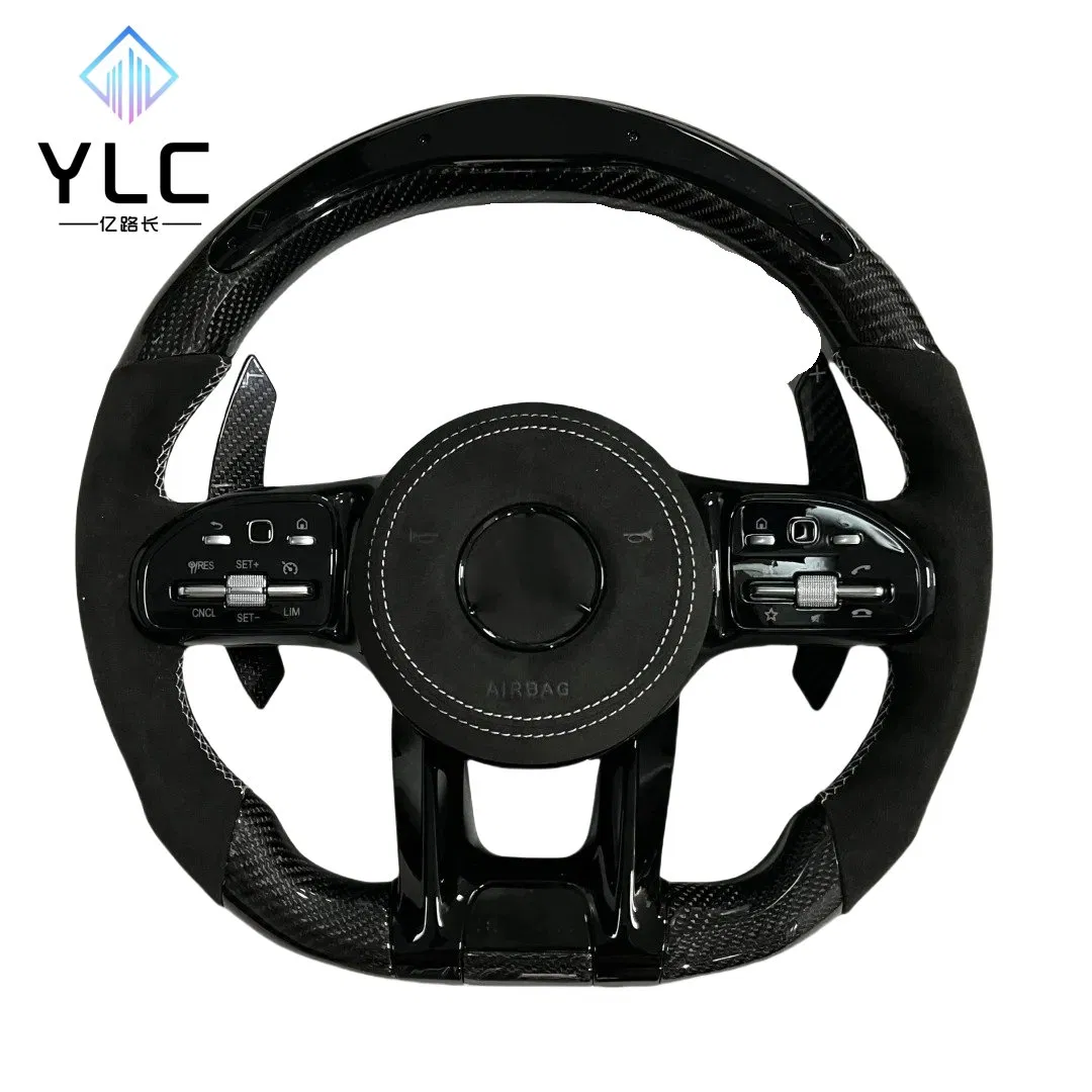 Custom Amg Sports Carbon Fiber Steering Wheel Fit for Mercedes-Benz Models W212 W213 W205 W247 W463 W253 W166 W204