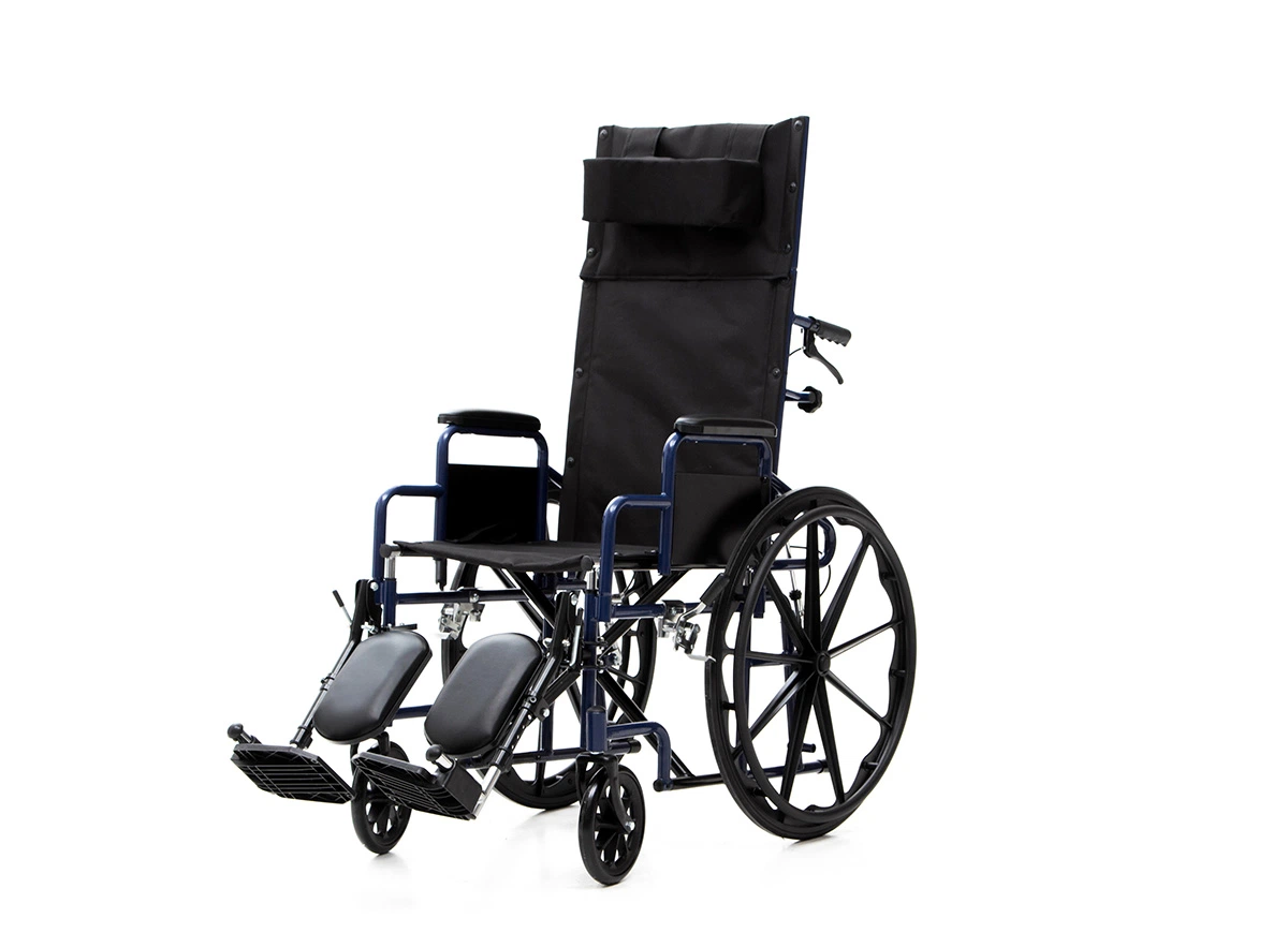 Reclining Steel Manual Chair, 12"/24" Rear Wheels, (YJ-011L)