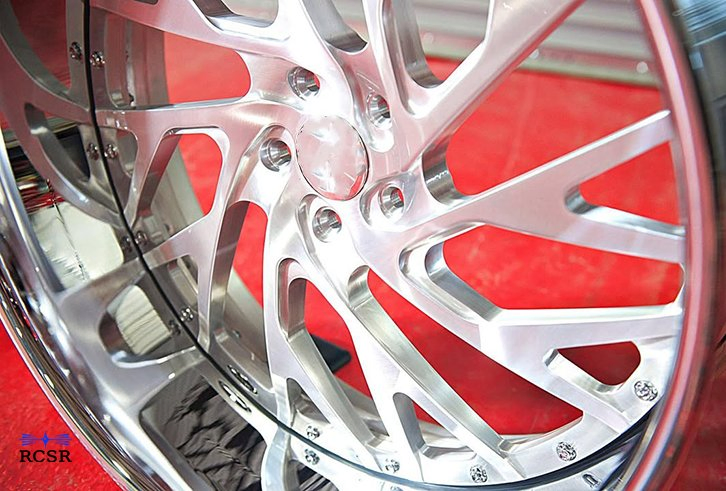 Rcsr 2 Piece 22 24 26 28 30inch 5X114.3 5X120 5X112 Chrome Deep Dish Aluminum Rims Forged Alloy for Chevrolet Camaro Silverado Tahoe