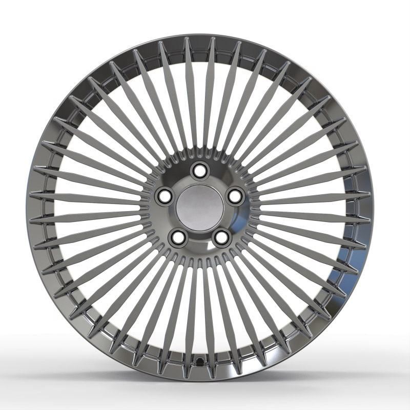 Wheel OEM 19X8.0 19X9.0 Multi Spoke Hyper Black 5X112 Forged Alloy Wheel for Benz Car