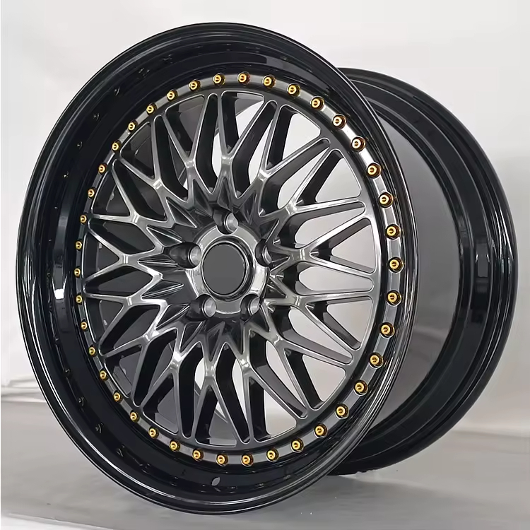 16/17/18/19inch Staggered Passenger Rims Silver Lip 16X7 17X7.5 18X8.5 19X8.5 19X9.5 4X100 4X108 4X114.3 5X100 5X114.3 Wire Spokes Car Alloy Wheels