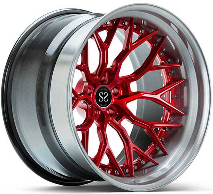 Staggered 20X9 and 21X12 Custom 3-PC Forged Wheels for Lamborghini Huracan