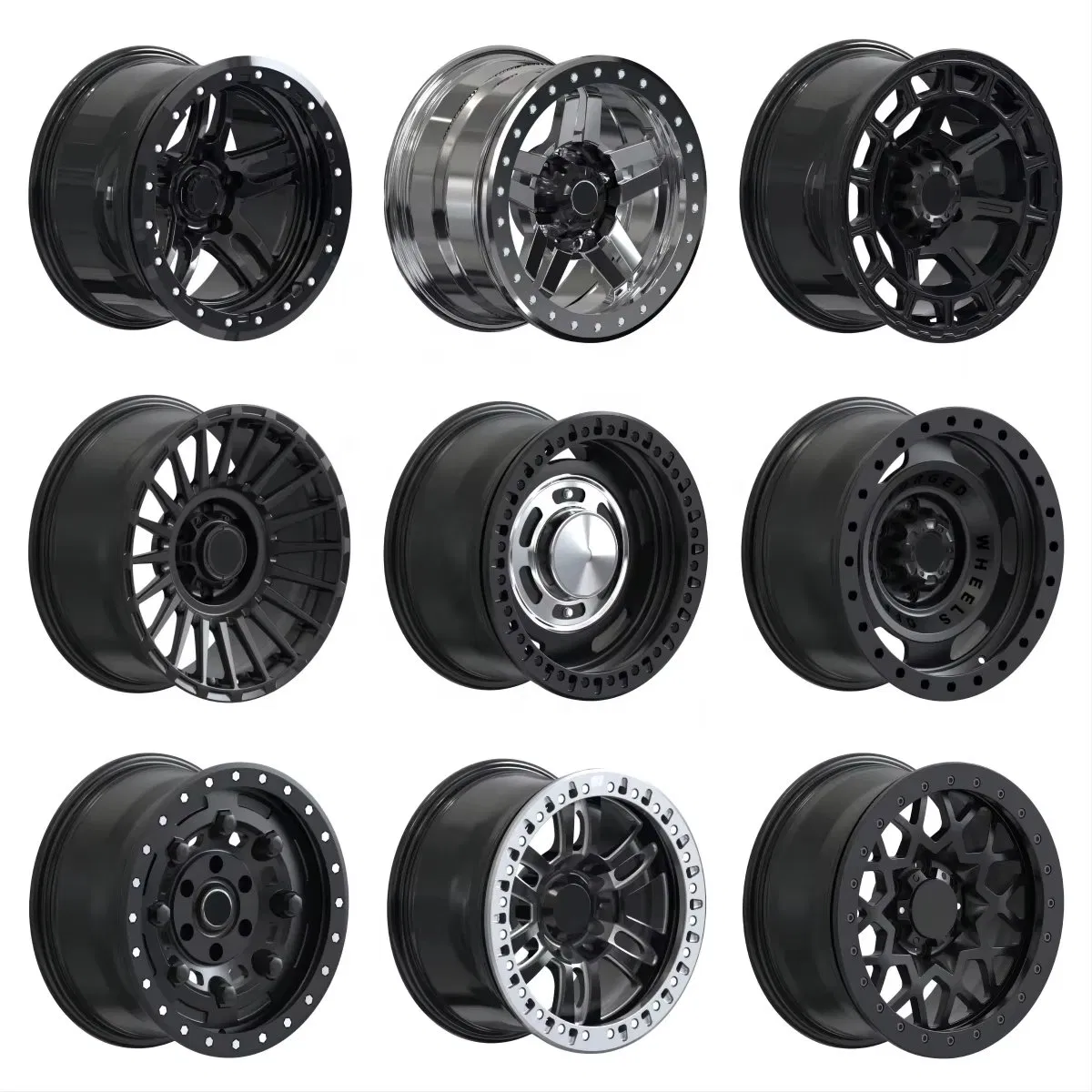 Custom High Performance Deep Dish Concave Offroad Wheel 5X114.3 6X139.7 16/18/19/20inch Forged Rims