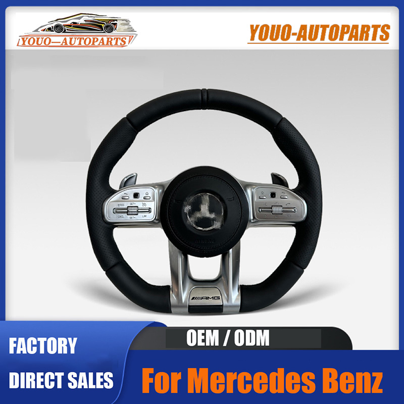 Customized Racing Style Steering Wheel Carbon Fiber Leather for Mercedes G-Class Cla Gla Amg Modification OEM/ODM