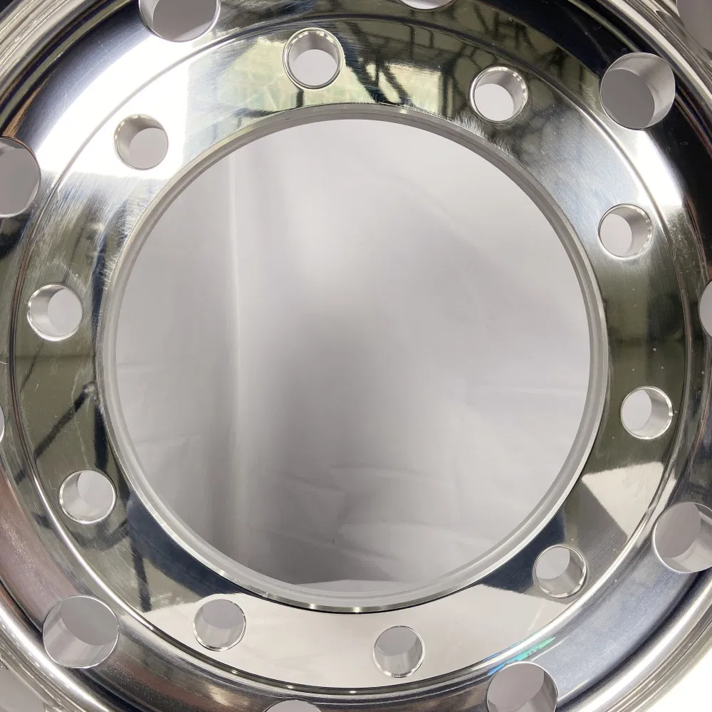 Manufacturer High-Quality Forged Aluminum Alloy Truck Wheel Hub and Rim Lightweight Forged Aluminum Alloy Truck Wheel Rim for Heavy Loads 22.5*13.00