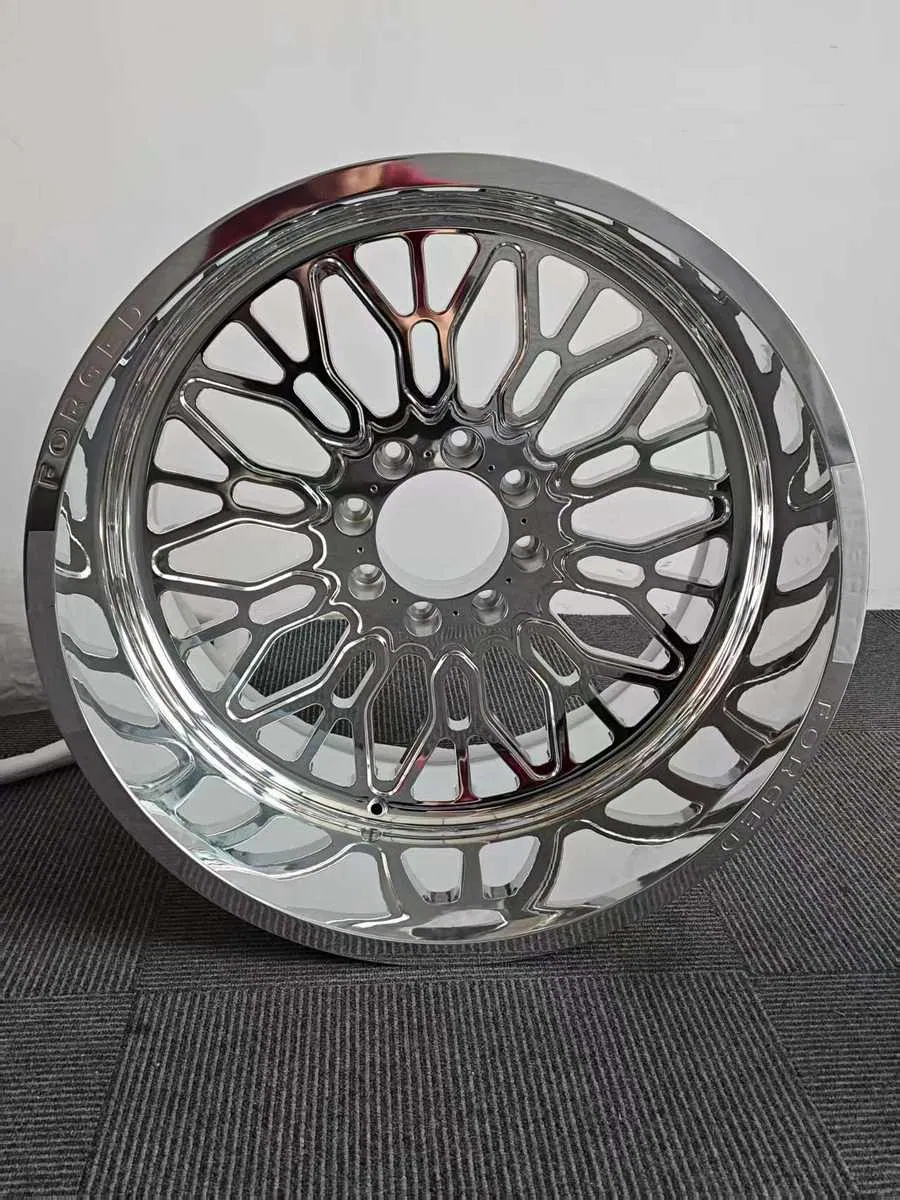 22X12 22X14 24X12 24X14 26X16 with Custom Floating Caps Forged 4X4 Offroad 8X170 8X180 8X6.5 6X5.5 Polished Truck Wheel
