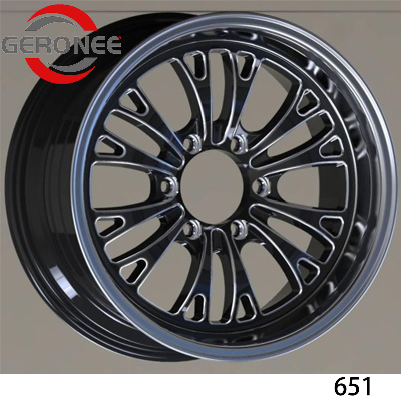 New Design Flow Formed Forming Alloy Wheels Aluminium Magnesium Rim Black Color 15*6.5 15X6.5 Et35 PCD 5X114.3mm 4X100mm 5X100mm