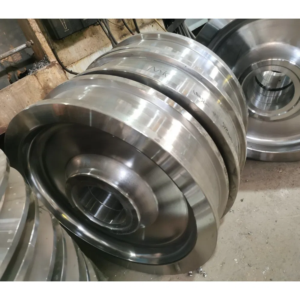 Customized Spare Part Forged Rail Steel Wheels Freight Wagon Wheel