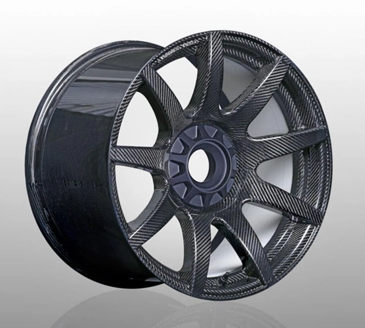 Gloss Black Carbon Deep Concave Forged Wheels 20 Inch 5X112 Carbon Fiber Alloy Rims Custom Fit for Lamborghini Huracan 4X4 Design Spokes