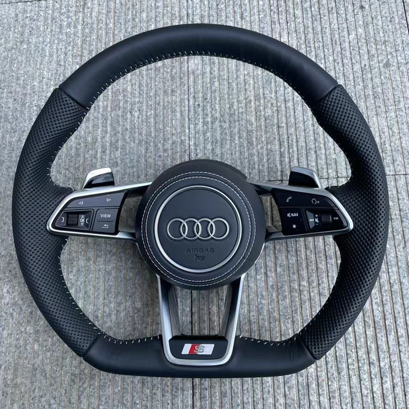 Wholesale Steering Wheel Carbon Fiber Leather for Audi A4 A5 A6 A8 RS5 RS7 Modification OEM/ODM