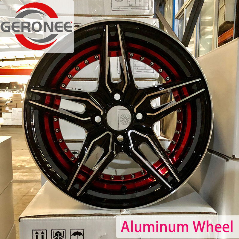 New Design Flow Formed Forming Alloy Wheels Aluminium Magnesium Rim Matt Black with Lip Machine 15*6.5 15*7 15X6.5 15X7 Et 25/32 PCD 4X100mm CB 67.1