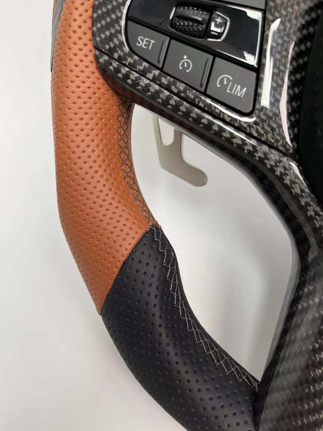 Carbon Fiber Steering Wheel Detail 2