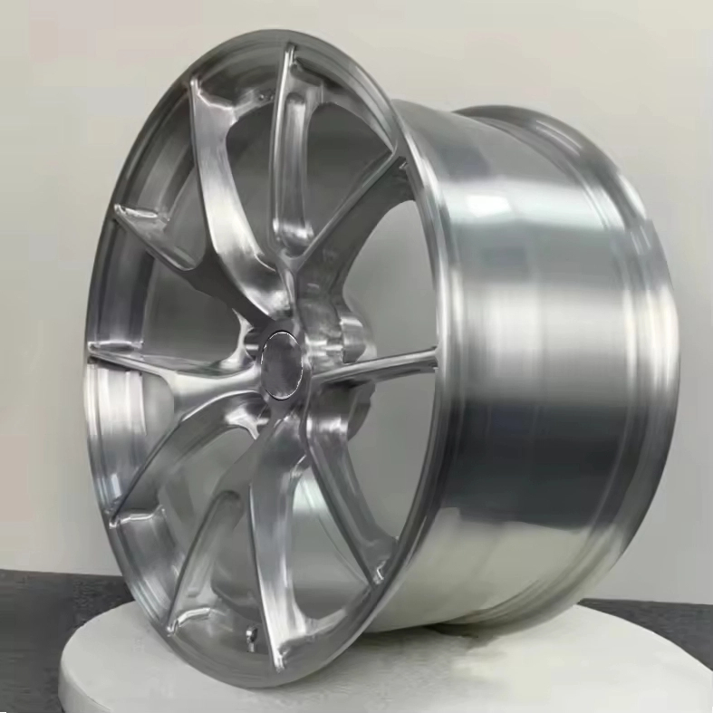 18/19/20inch 5X120 Forged Split Spoke Wheels Brushed Titanium Polished Wheels Rim