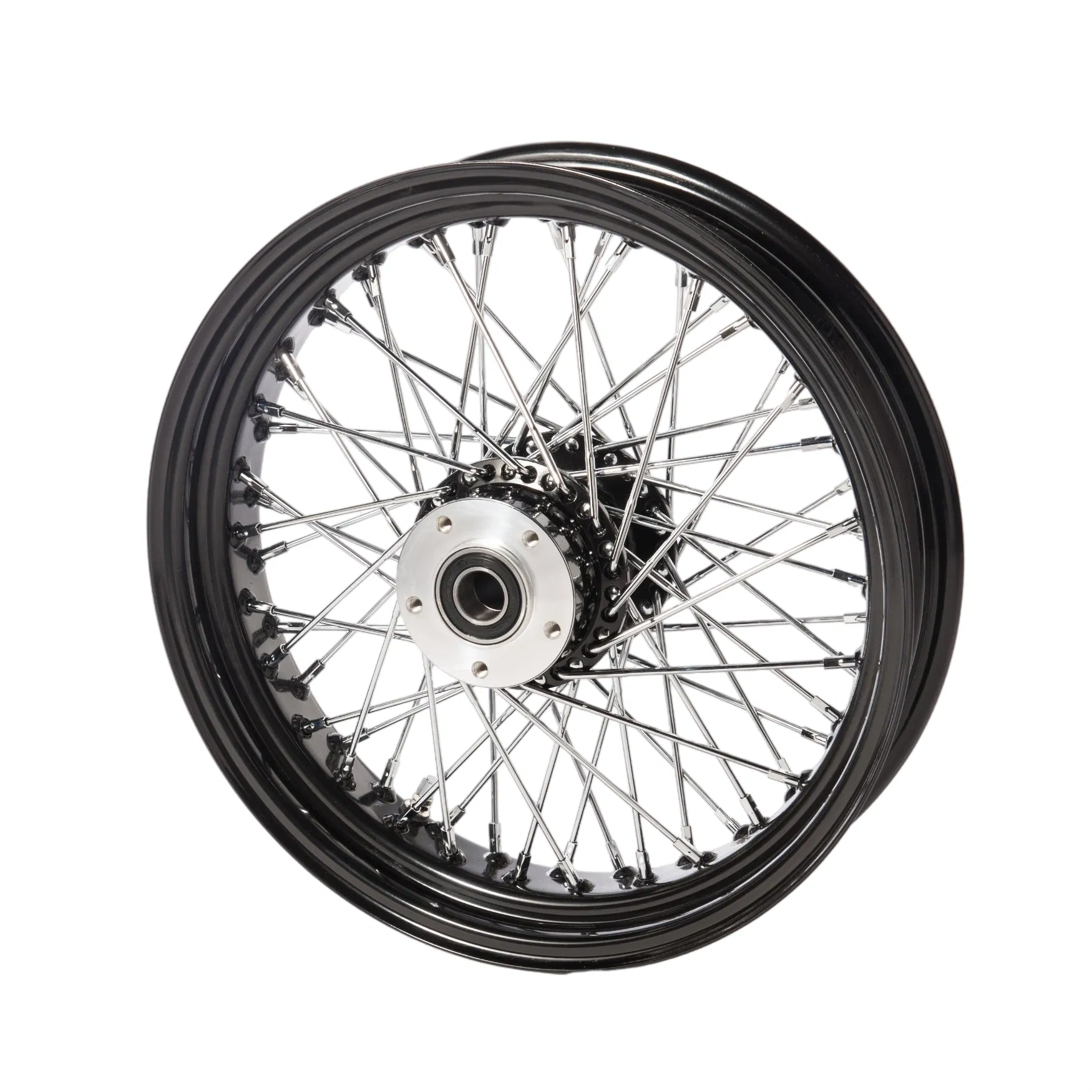Harley&amp; Custom Bike Spoke Wheel Black