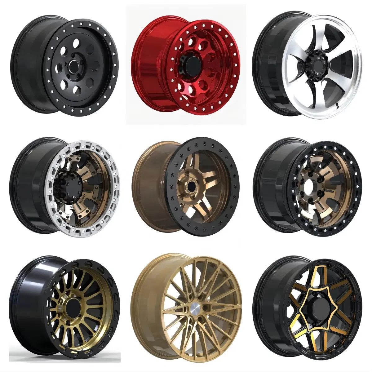 Custom High Performance Deep Dish Concave Offroad Wheel 5X114.3 6X139.7 16/18/19/20inch Forged Rims