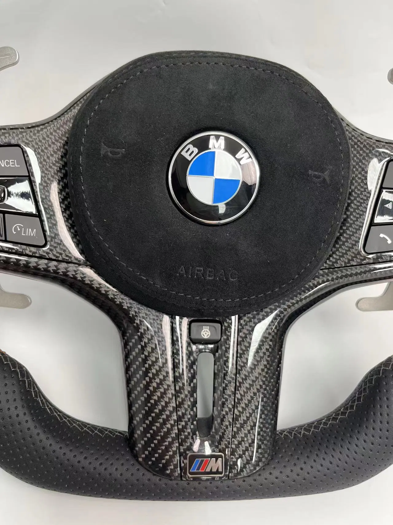 Carbon Fiber Steering Wheel Detail 3