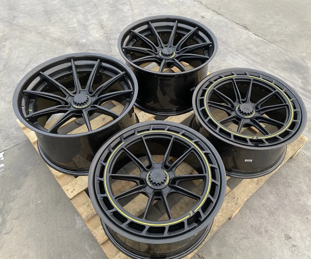2-Piece Carbon Fiber Barrel Forged Car Wheels 16/17/18/19/20/21/22/23/24inch Aluminum Alloy Rims