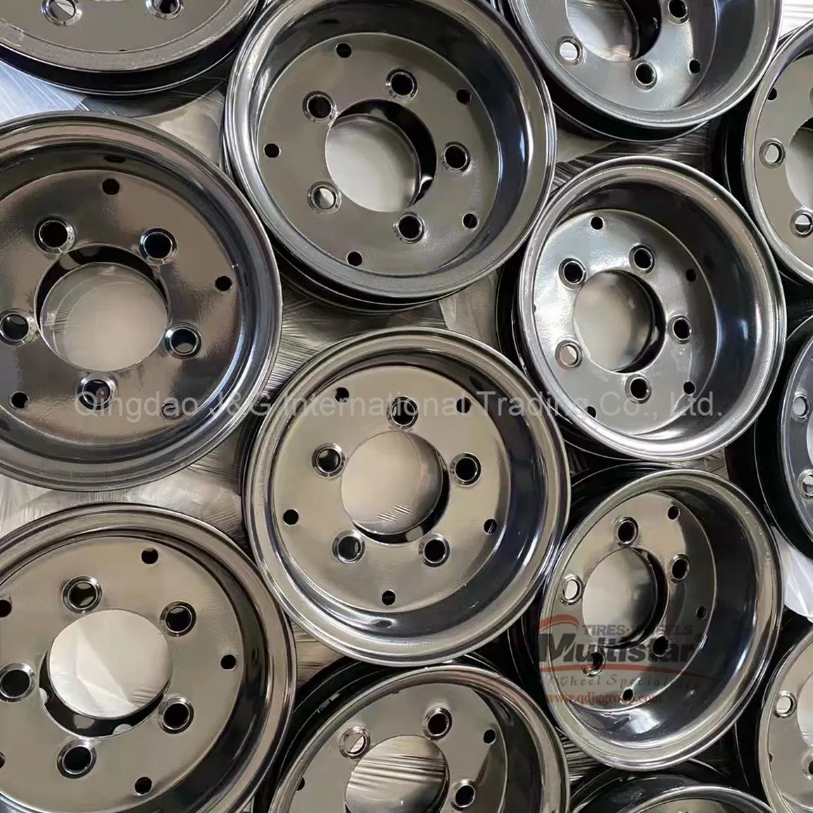 Industrial Split Steel Rim Wheels for Forklift Skid Steer Wheel Rims 4.50e-12 5.00s-12 6.50f-12 8.00g-12