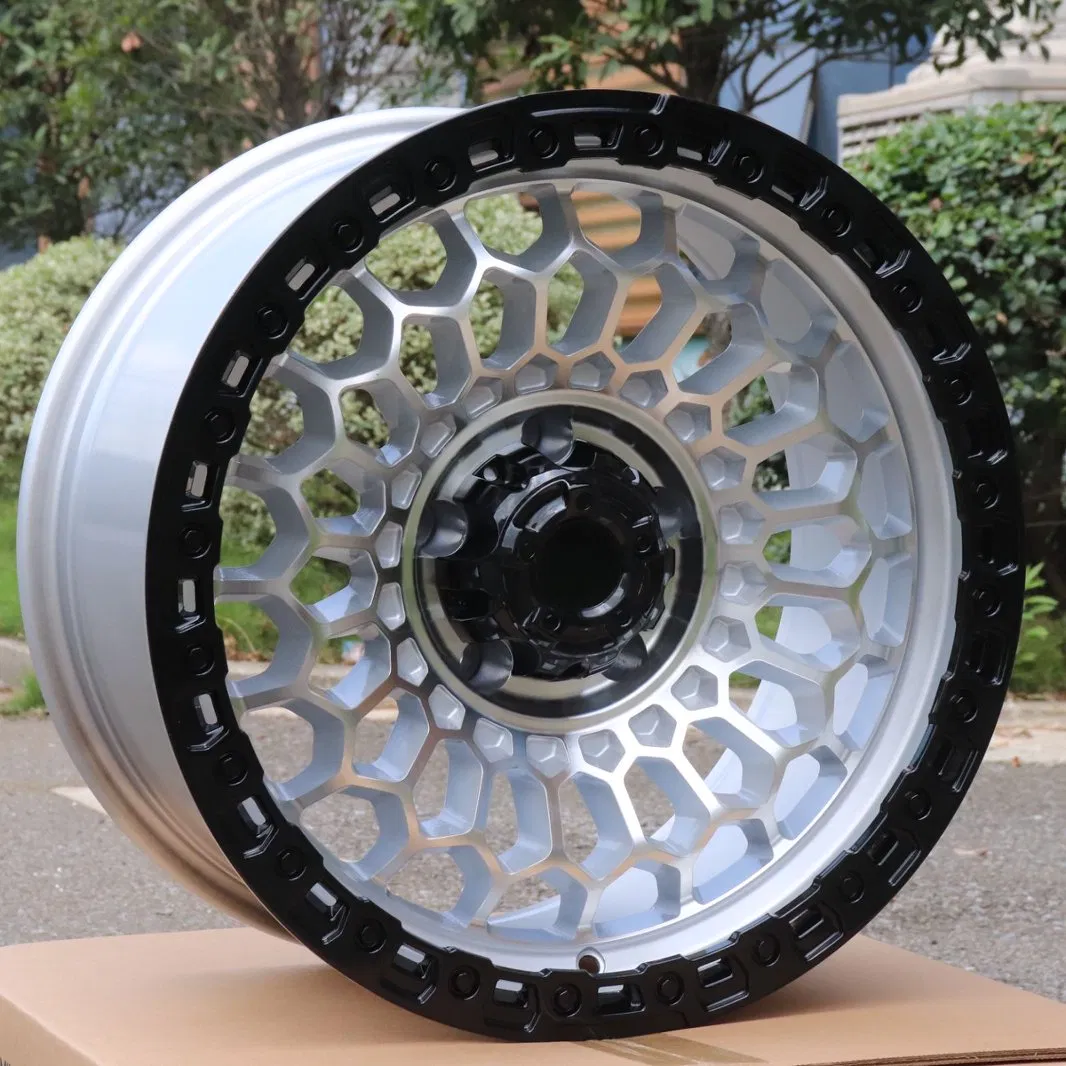 20X10j Beadlock off-Road Alloy Wheels Machined Face Black Lip