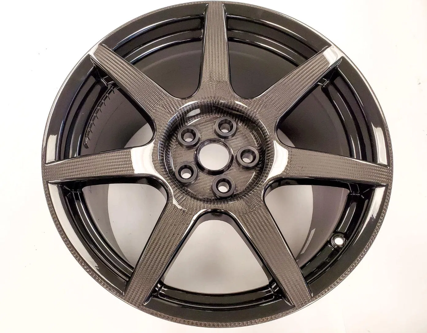 Gloss Black Carbon Deep Concave Forged Wheels 20 Inch 5X112 Carbon Fiber Alloy Rims Custom Fit for Lamborghini Huracan 4X4 Design Spokes