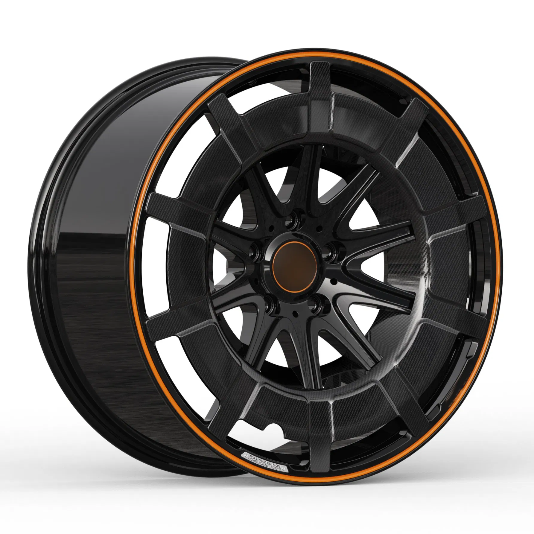 Hadison HD1277 Customizable Color/Size/Center Cap with Real Carbon Fiber Ring Forged Wheel Rim for Mercedes G Class
