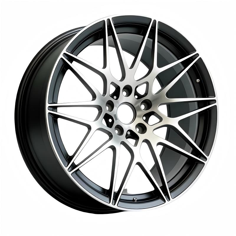 Hot Selling 5 Split Spoke Black Machined Car Alloy Wheels for BMW/Audi/VW