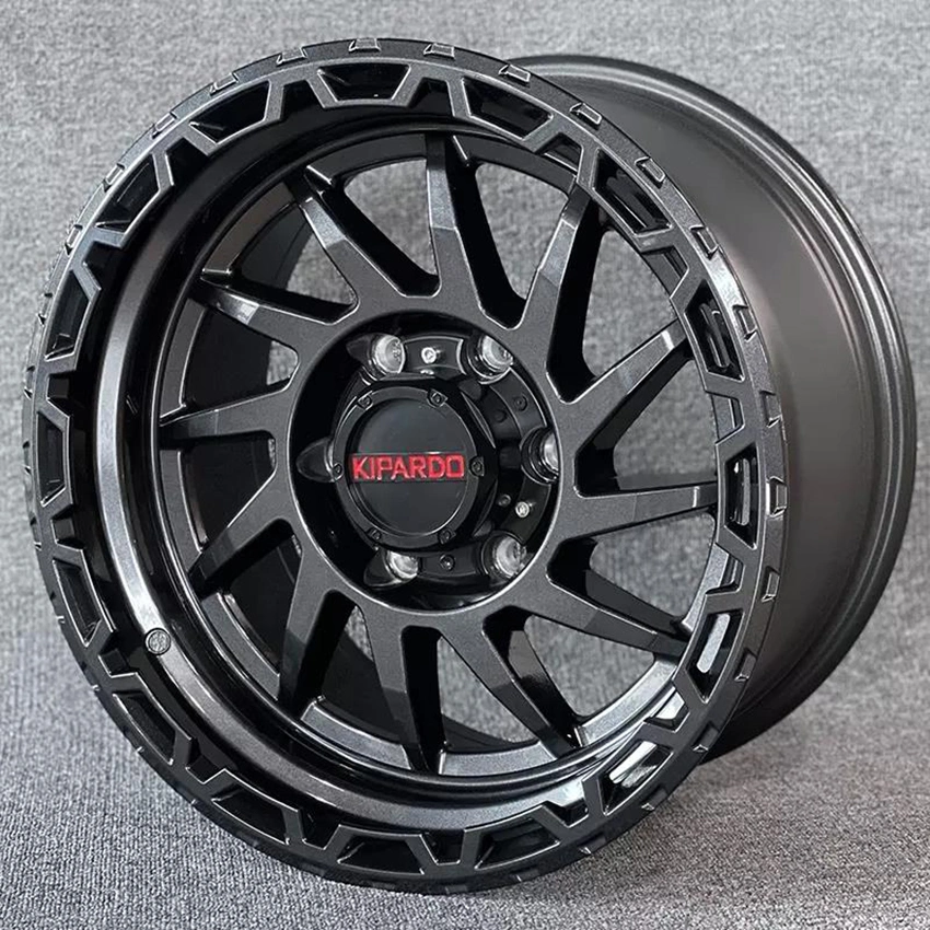 Kipardo 17X9 6X139.7 5X127 17 Inch Newes Design Load Rating 1250kgs Flow Forming Wheels 4X4 off-Road Truck Alloy Wheels