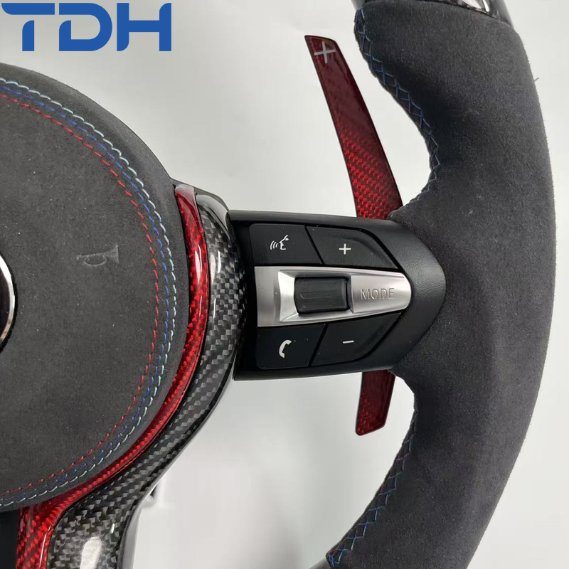 Customizable Carbon Fiber Steering Wheel Upgrade for BMW F30 with LED Screen Airbag