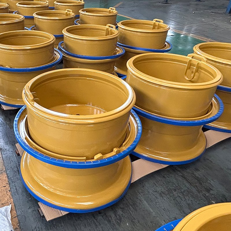 China Factory Tubeless Tire 25-19.50/2.5 3-Piece 5-Piece Steel Wheel Used for Loader Wheel