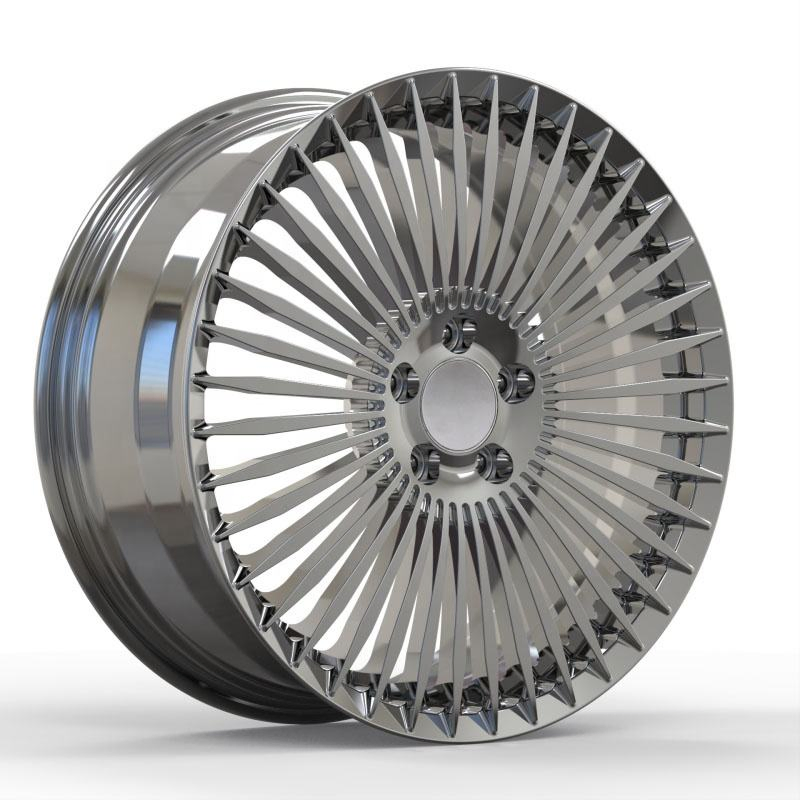 Wheel OEM 19X8.0 19X9.0 Multi Spoke Hyper Black 5X112 Forged Alloy Wheel for Benz Car