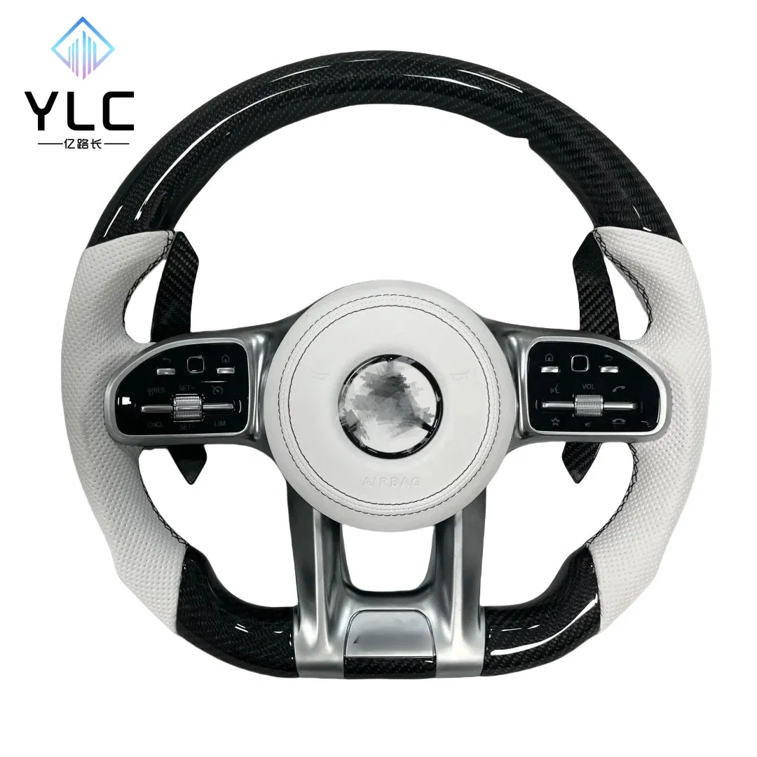 Custom Amg Sports Carbon Fiber Steering Wheel Fit for Mercedes-Benz Models W212 W213 W205 W247 W463 W253 W166 W204