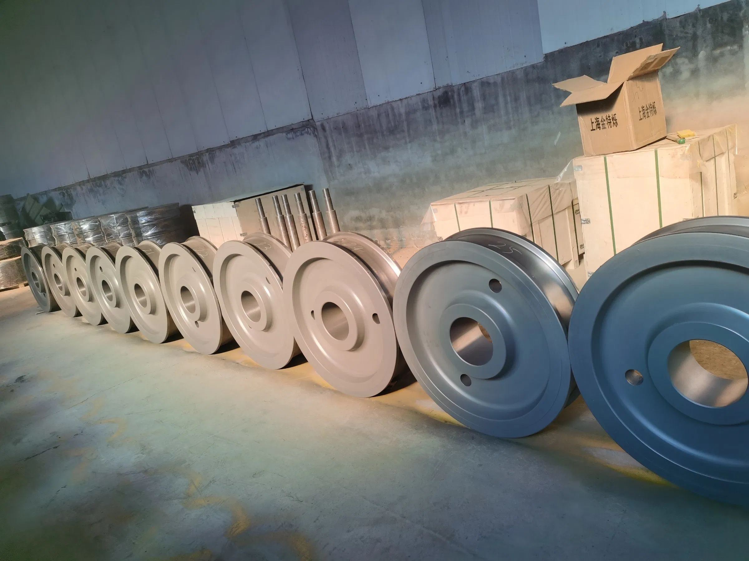 Customized Spare Part Forged Rail Steel Wheels Freight Wagon Wheel