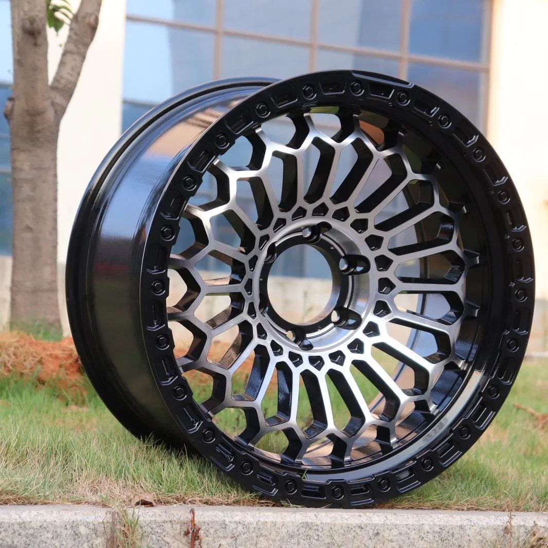 20X10j Beadlock off-Road Alloy Wheels Machined Face Black Lip
