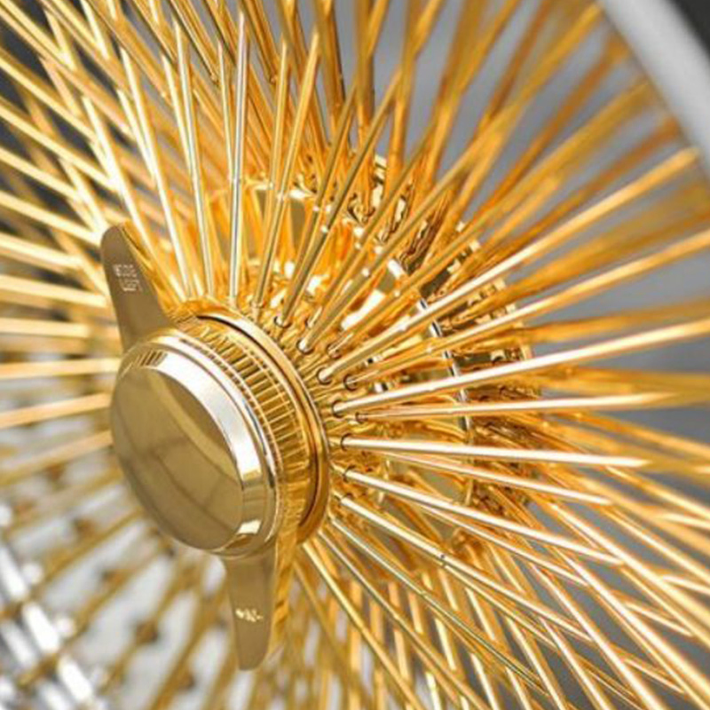 Custom Car Wheels 13X7 14X7 15X7 72 100 Spoke Reverse Cross Lace Gold Wire Wheels Rims Car Accessories