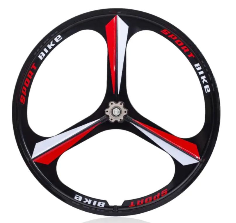 Durable 24-Inch Magnesium Alloy Bike Wheel