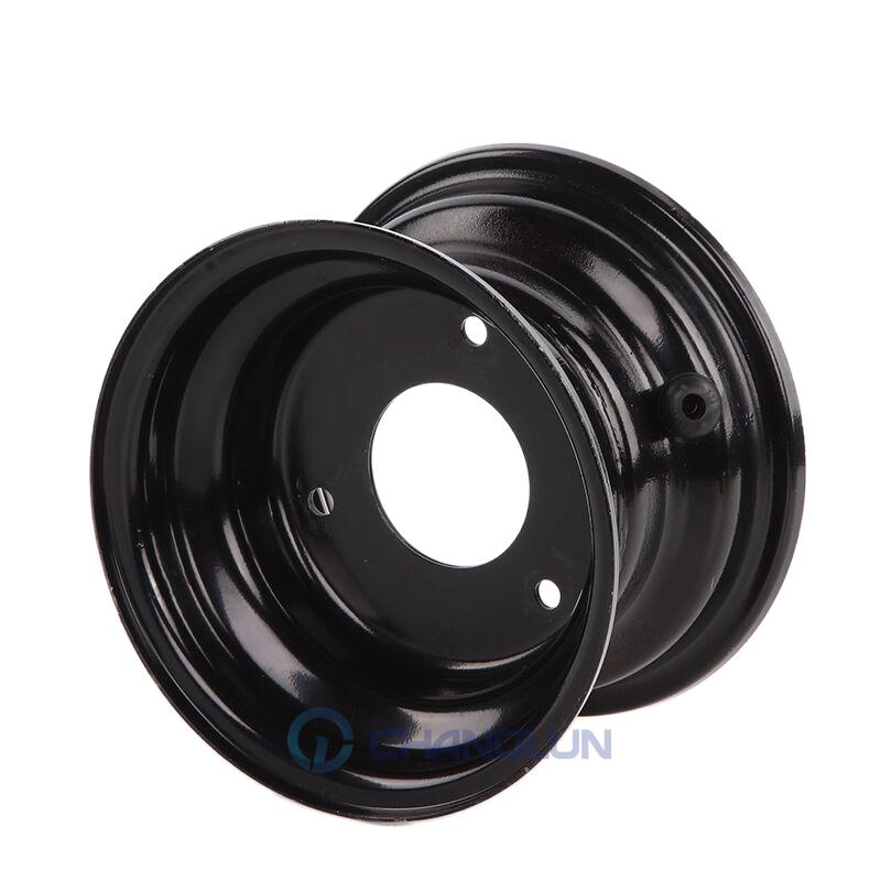 Changlun Wheel 6" ATV Rear Wheel Rim Black for 145/70-6 Tire Go Kart off-Road Dirt Bike